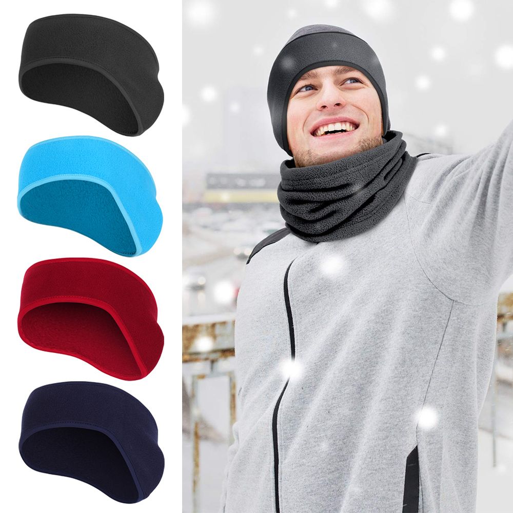 Winter Headband Fleece - 1 Stück Haarband, Fleece-Ohrenschutz, Winter-Schweißband, Ohrenwärmer,