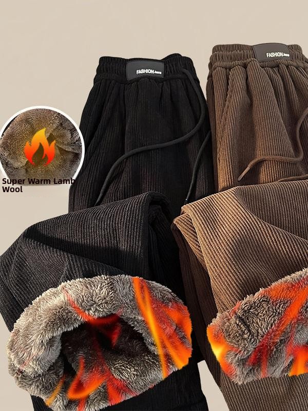 Corduroy Pant Warm - Extra dicke, warme Winterhose aus Lammfell,