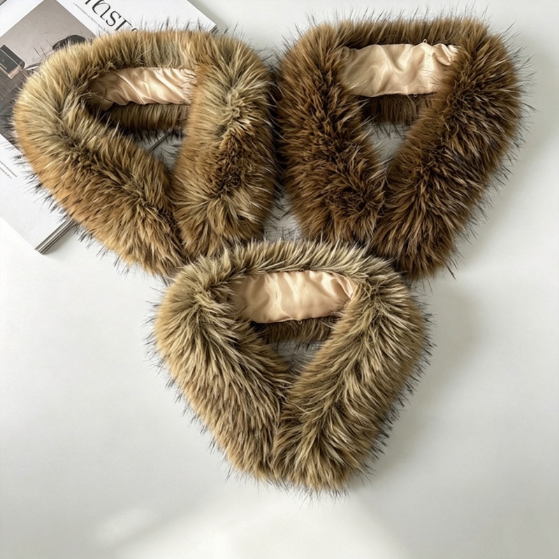 Shawl Wrap Winter - Wintermantel mit Plüschpelzkragen, Kapuzenpullover, Kunstpelzkragen für