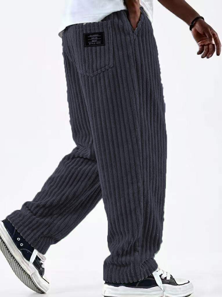 Corduroy Pant Warm - Winter-Cordhosen für Herren, Neue Mode, Einfarbig,