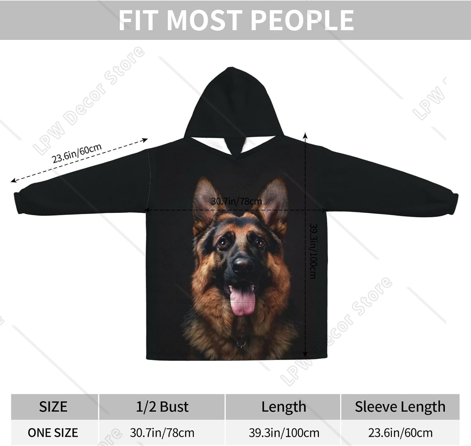 Tragbare Decke mit Kapuze für  – Sherpa Hoodie Fleece Bewertung und Preis