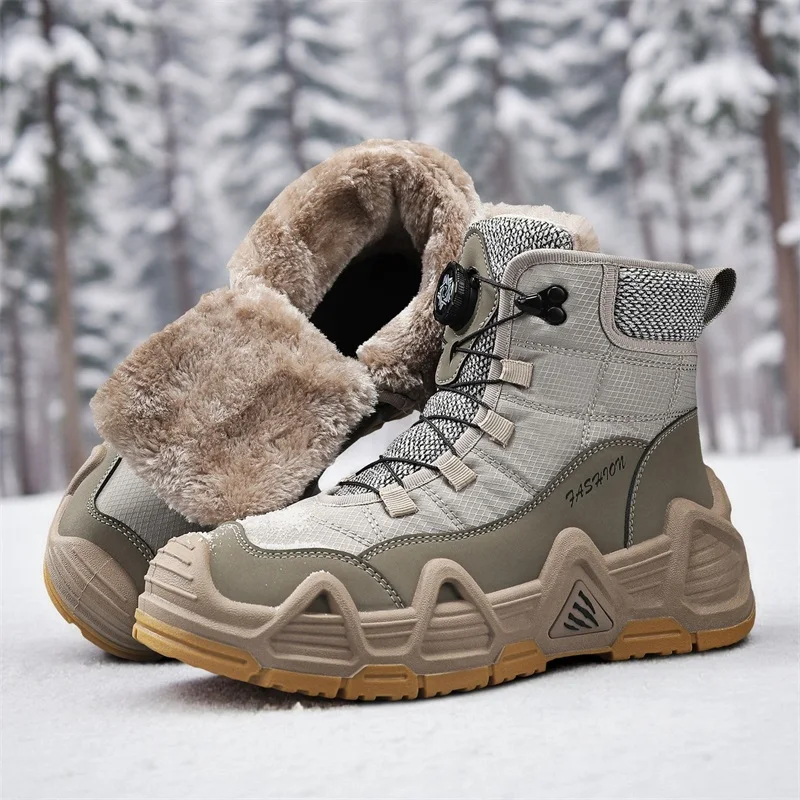 Warme Pelz Outdoor Herren Kamp – Waterproof Winter Boot Bewertung und Preis