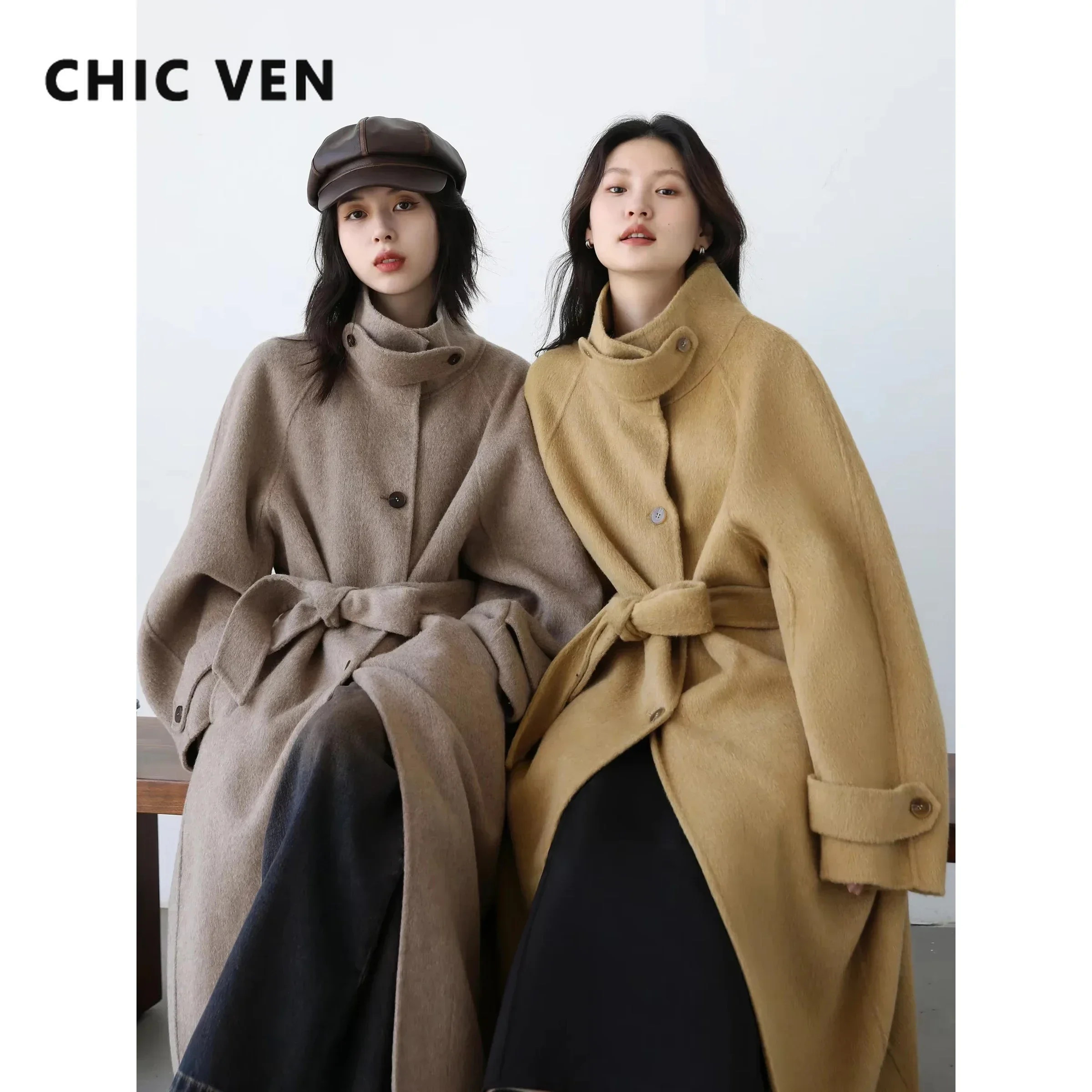 CHIC VEN Koreanische Frauen Wo – Wool Coat Peacoat Bewertung und Preis