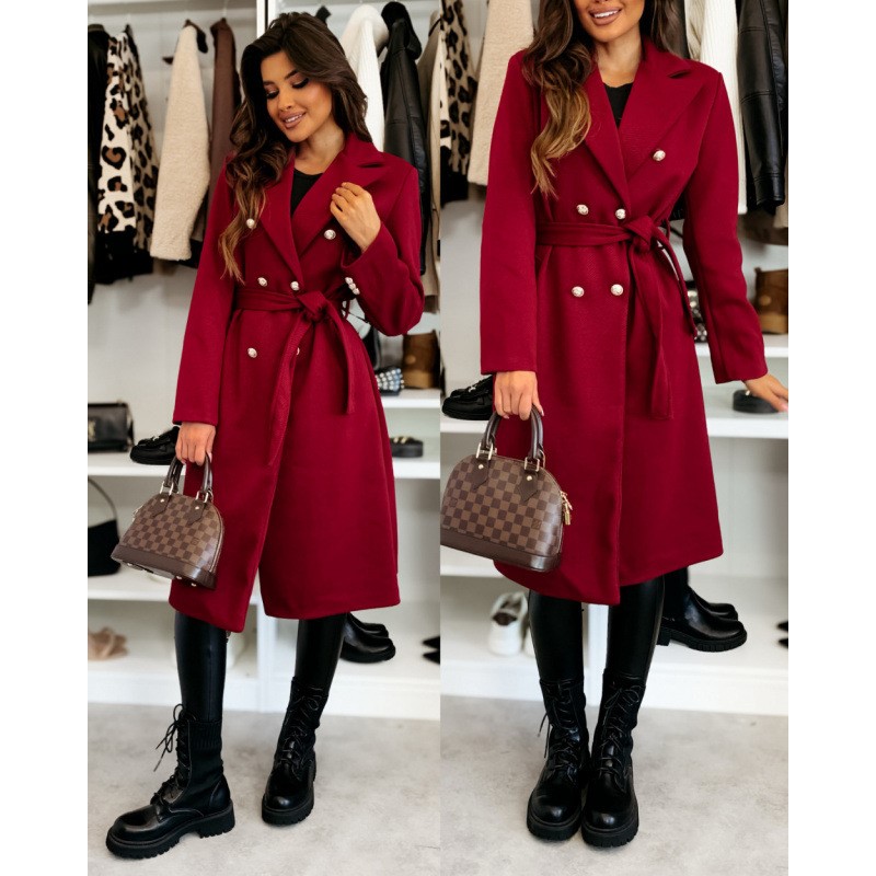 Damen Wollmantel Herbst Winter – Wool Coat Peacoat Bewertung und Preis
