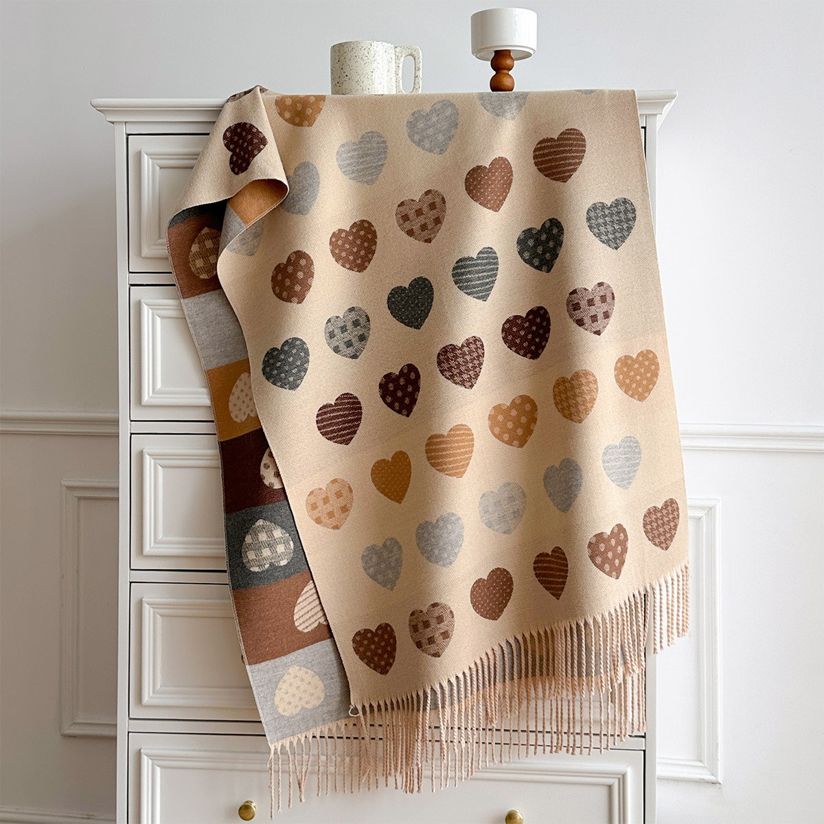Damen-Schal aus Kaschmir-Imita – Cashmere Pashmina Wrap Bewertung und Preis