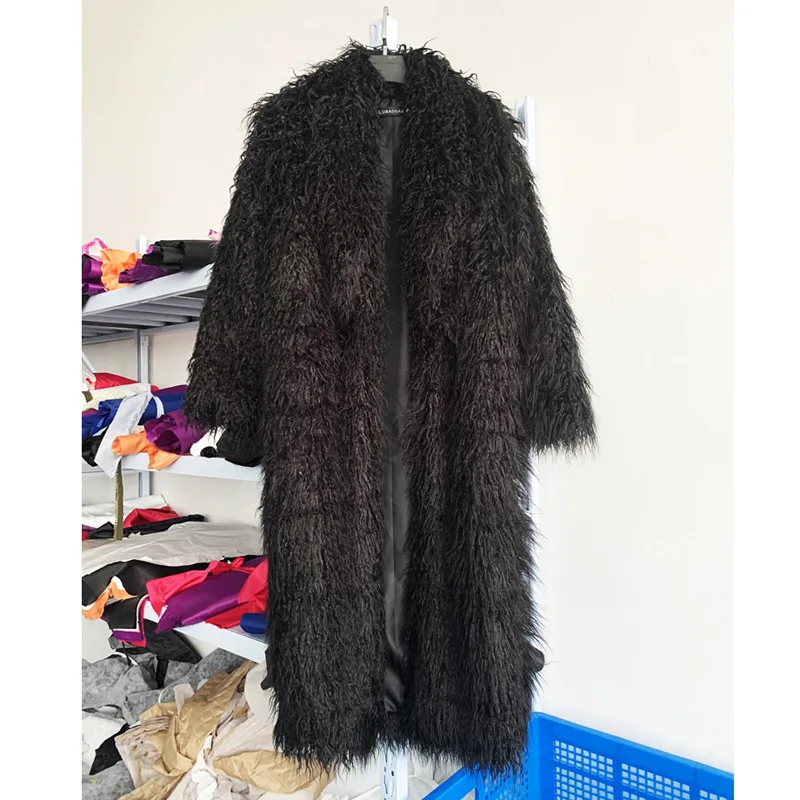 Frauen Nachahmung Schafe Faux  – Wool Coat Peacoat Bewertung und Preis
