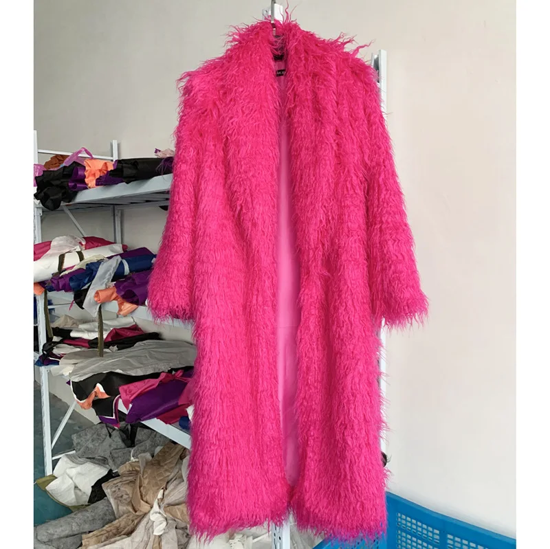 Frauen Nachahmung Schafe Faux  – Wool Coat Peacoat Bewertung und Preis