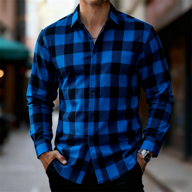 Herren Klassisches Rot-Schwarz – Flannel Shirt Lined Bewertung und Preis