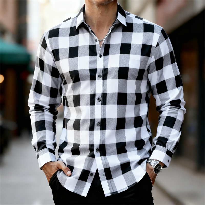 Herren Klassisches Rot-Schwarz – Flannel Shirt Lined Bewertung und Preis