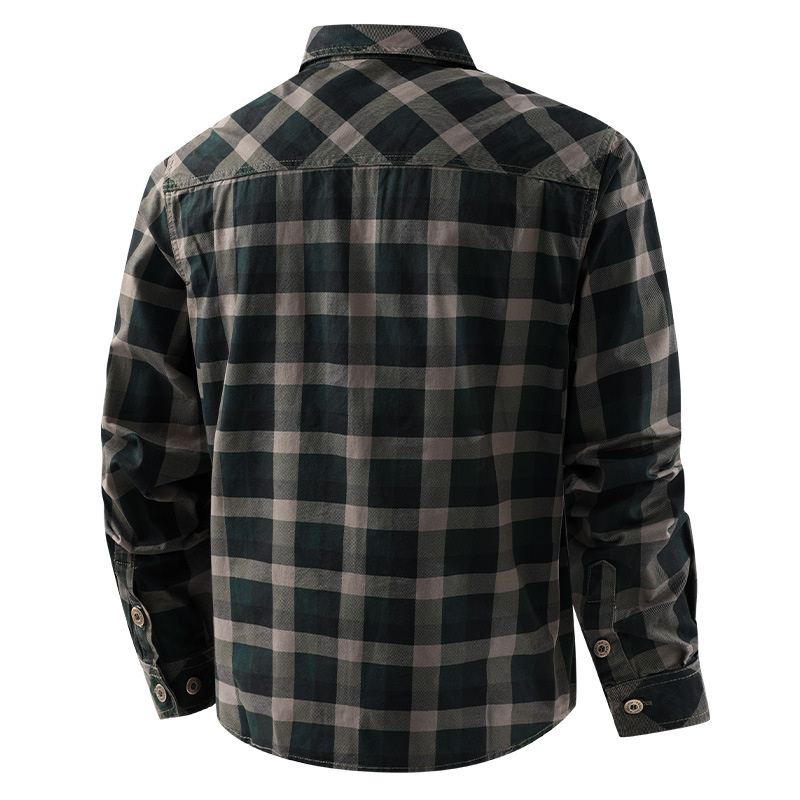 Herren-Hemden mit Karomuster,  – Flannel Shirt Lined Bewertung und Preis