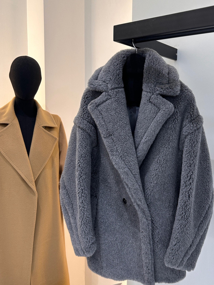 Max Kurzer Teddybär-Mantel 62% – Wool Coat Peacoat Bewertung und Preis