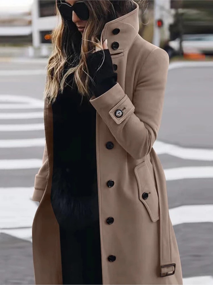 Frauen Neue Woolen Mantel Oute – Wool Coat Peacoat Bewertung und Preis